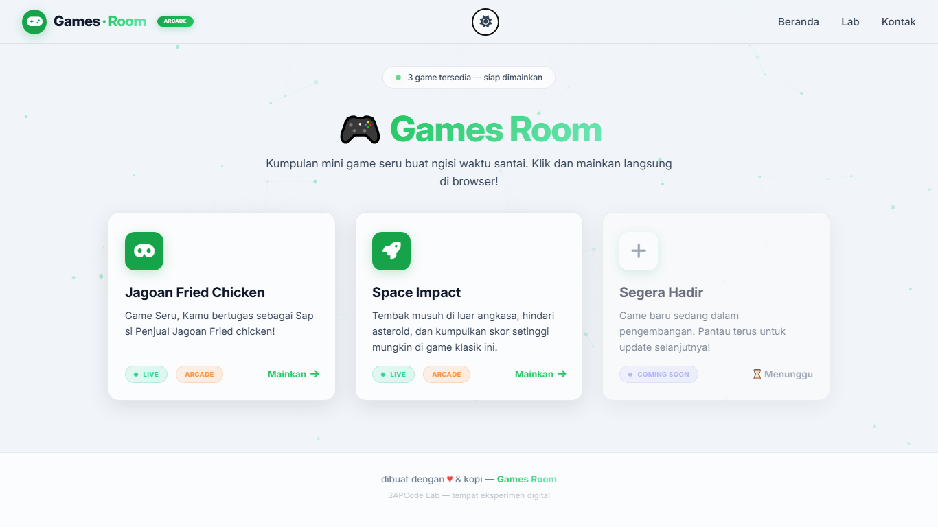 Games Room preview
